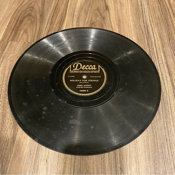 JIMMY DORSEY Holiday for Strings / Ohio DECCA Records jazz 78 10" 78rpm - Picture 2 of 2